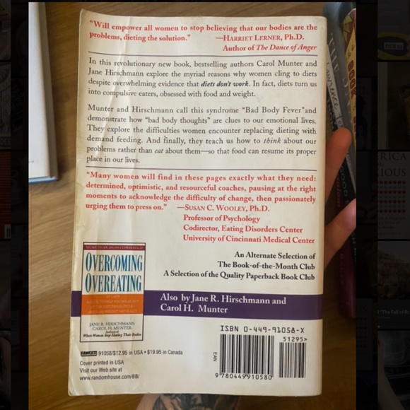 RARE!!!!📚1998 When Women Stop Hating Their Bodies by Jane Hirschmann Paperback - Picture 3 of 5